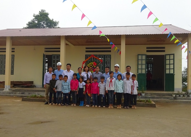 Công ty NEDI2 bàn giao công trình từ thiện Điểm trường tiểu học thôn San Lùng Hạ xã Bản Vược, Bát Xát, tỉnh Lào Cai