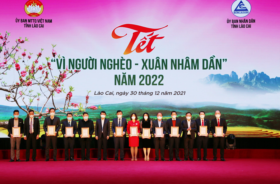 NEDI2  ủng hộ chương trình “Tết vì người nghèo – Xuân Nhâm Dần” tỉnh Lào Cai năm 2022
